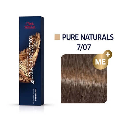 Wella Koleston Perfect Me+ Hajfesték - 7/07 - 60ml - Természetes Barna Középszőke képe 1